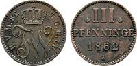 Mecklenburg-Strelitz Cu 3 Pfennig Friedrich Wilhelm 1860-1904 -