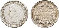 Niederlande-Königreich 10 Cent 1918 Wilhelmina I. 1890-1948 SUP
