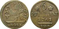 Mecklenburg-Rostock, Stadt Cu 6 Pfennig -