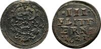 Braunschweig-Wolfenbüttel Cu 3 Flitter Kippermünzen im Gebiet Friedrich Ulrichs -