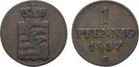Sachsen-Albertinische Linie Cu Pfennig Friedrich August II. 1836-1854 -