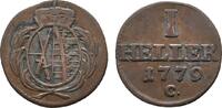 Sachsen-Albertinische Linie Cu Heller Friedrich August III. 1763-1806 -