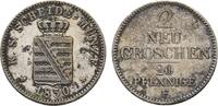 Sachsen-Albertinische Linie 2 Neugroschen Friedrich August II. 1836-1854 -