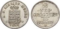 Sachsen-Albertinische Linie 2 Neugroschen Friedrich August II. 1836-1854 -