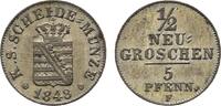 Sachsen-Albertinische Linie 1/2 Neugroschen Friedrich August II. 1836-1854 -