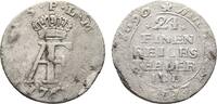 1/24 Taler 1763 IDL Stralsund Pommern-unter schwedischer Besetzung Adolph Friedrich 1751-1771 Randfehler, Prägeschwäche, schön - sehr schön