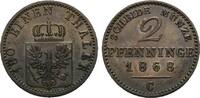 Brandenburg-Preußen Cu 2 Pfennig Wilhelm I. 1861-1888 -