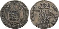 Paderborn, Bistum 1/12 Taler Wilhelm Anton von Asseburg 1763-1782 -