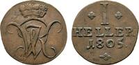 Hessen-Kassel Cu Heller Wilhelm I. 1803-1821 -