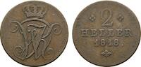 Hessen-Kassel Cu 2 Heller Wilhelm I. 1803-1821 -
