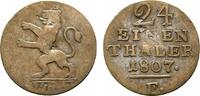 Hessen-Kassel Zeitgenössische Fälschung des 1/24 Taler Wilhelm I. 1803-1821 -