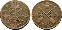 Schweden Cu 2 Öre 1762 Avesta Adolf Friedrich 1751-1771 Kl. Schrötlingsfehler, TTB