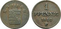Sachsen-Albertinische Linie Cu Pfennig Friedrich August II. 1836-1854 -