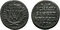 Henneberg, Grafschaft Schleusinger Cu Heller Moritz Wilhelm von Sachsen-Zeitz 1700-1717 -