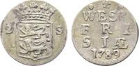Niederlande-Westfriesland, Provinz 2 Stuiver 1789 TTB