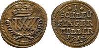 Henneberg, Grafschaft Schleusinger Cu Heller Moritz Wilhelm von Sachsen-Zeitz 1700-1717 -