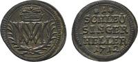Henneberg, Grafschaft Schleusinger Cu Heller Moritz Wilhelm von Sachsen-Zeitz 1700-1717 -