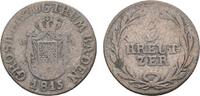 Baden-Durlach 3 Kreuzer Carl Ludwig Friedrich 1811-1818 -