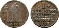 Braunschweig-Calenberg-Hannover Cu Pfennig Georg II. 1727-1760 -