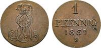 Braunschweig-Calenberg-Hannover Cu Pfennig Ernst August 1837-1851 -