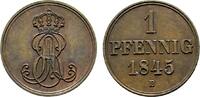 Braunschweig-Calenberg-Hannover Cu Pfennig Ernst August 1837-1851 -