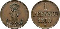Braunschweig-Calenberg-Hannover Cu Pfennig Ernst August 1837-1851 -