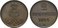 Braunschweig-Calenberg-Hannover Cu 2 Pfennig Georg V. 1851-1866 -