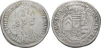 Hanau-Lichtenberg Gulden zu 60 Kreuzer 1693 SM Hanau Philipp Reinhard 1675-1712 Winz. Zainende, TTB