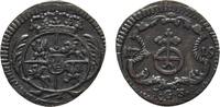 Sachsen-Albertinische Linie Pfennig Friedrich August I. 1694-1733 -