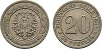 20 Pfennig 1888 F Kleinmünzen  Sehr schön