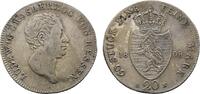 Hessen-Darmstadt 20 Kreuzer 1808 mit L am Halsabschnitt Ludwig I. 1806-1830 TTB