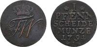 Brandenburg-Preußen Cu Pfennig Friedrich Wilhelm II. 1786-1797 -