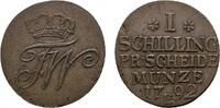 Brandenburg-Preußen Cu Schilling Friedrich Wilhelm II. 1786-1797 -