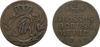 Brandenburg-Preußen Cu 1/2 Groschen Friedrich Wilhelm II. 1786-1797 -