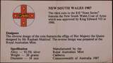 AUSTRALIA, KM# 93 , Silver, 10 Dollars , 1987, Proof, New South Wales. Coin in excellent condition!