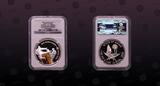 QATAR, KM# 29 , Silver, 10 Riyal, 2006, Proof, 15th Asian Games - Karate contestants. Dark yellow color. Scarce coin in Superb G