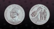 GAMBIA 20 Dalasis GAMBIA, KM# 36 , Silver, 20 Dalasis, 1993, Proof, Rendezvous in Space. Some toning spots on reverse otherwise coin in excellent -