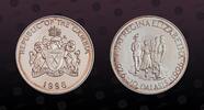 GAMBIA 10 Dalasis GAMBIA, KM# 50a , Silver, 10 Dalasis, 1996, Proof, 70th Birthday of H.M. Queen Elizabeth II. Coin in excellent condition! -