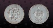 JAMAICA 50 Dollars JAMAICA, KM# 179 , Silver, 50 Dollars, 1998, Proof, 50th Anniversary of the University of the West Indies. Very rare coin in Su -