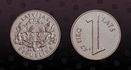 LATVIA 1 Lats LATVIA, KM# 145 , Copper-Nickel, 1 Lats, 2013, Mint Strike, Parity coin 1 Lats = 1,42 Eiro. Coin in excellent condition! -