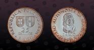 MADEIRA ISLANDS 25 Escudos MADEIRA ISLANDS , KM# 4a , Silver, 25 Escudos, 1981, Proof, Autonomy of Madeira - Bust of Goncalvez Zarco. Coin in excellent con -