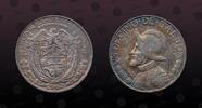 PANAMA 1/10 Balboa PANAMA, KM# 10.2 , Silver, 1/10 Balboa, 1962, Mint Strike, Balboa bust. Low relief. Nice silver coin! -