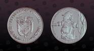 PANAMA 5 Balboas PANAMA, KM# 104 , Silver, 5 Balboas, 1985, Proof, Discovery of the Pacific Ocean. Rare type. Graded Superb Gem Proof by NGC! Hig -