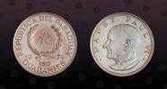 PARAGUAY 150 Guaranies PARAGUAY, KM# 118 , Silver, 150 Guaranies, 1974, Proof, Papst Paul VI - bust left. Coin in excellent condition! -