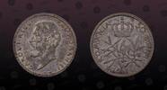 ROMANIA 50 Bani ROMANIA, KM# 41 , Silver, 50 Bani, 1911, Mint Strike, Carol I. Nice silver coin! -