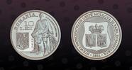 ROMANIA 10 Lei ROMANIA, Unlisted, Silver, 10 Lei, 2011, Proof, The 150th Anniversary of the United Principalities of Moldavia and Wallachia. Ve -