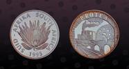 SOUTH AFRICA 1 Rand SOUTH AFRICA , KM# 152 , Silver, 1 Rand, 1995, Proof, Railway Centennial. Coin in excellent condition! -