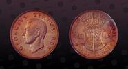SOUTH AFRICA 2-1/2 Shillings SOUTH AFRICA , KM# 39.1 , Silver, 2-1/2 Shillings, 1948, Proof, King George VI. Scarce date. Only 1120 pieces struck! High Gem P -