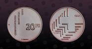 SWITZERLAND 20 Francs SWITZERLAND, KM# 70 , Silver, 20 Francs, 1991B, Proof, 700 Years of Confederation. Coin housed in Original Mint capsule! Coin in -