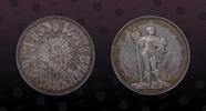 SWITZERLAND 5 Francs SWITZERLAND, KM# S14 , Silver, 5 Francs, 1879, Mint Strike, Basel. Scarce silver coin! -